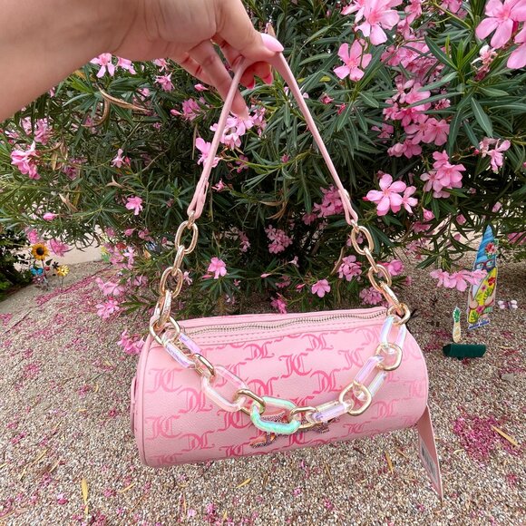NEW Juicy Couture Bling Bling Roll Bag‎ in Pink Multi - Picture 2 of 8